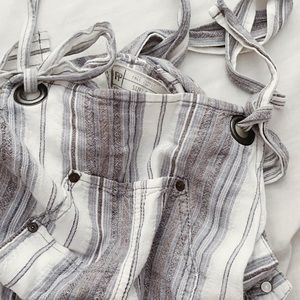free people linen overalls 🤍